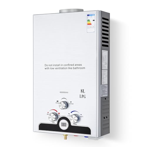 CO-Z Chauffe-Eau à Gaz Instantané 8LPM 13,6kW LPG GPL au