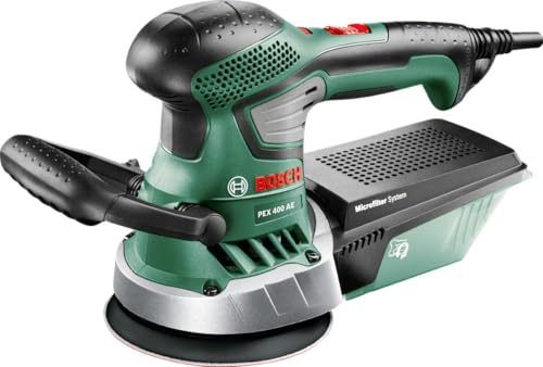 Bosch Ponceuse excentrique filaire PEX 400 AE (370W, livrée avec