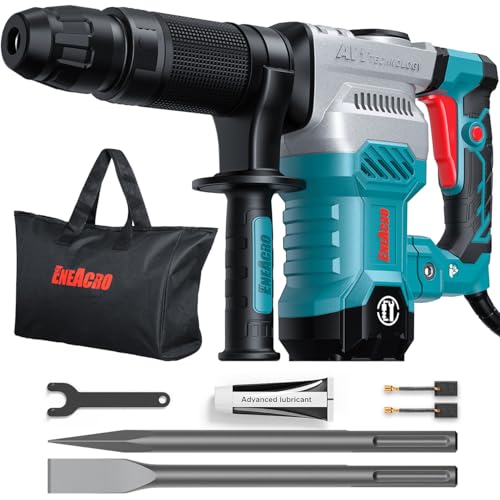 ENEACRO SDS-Max Marteau de Démolition, Marteau Piqueur pour Béton, Puissant