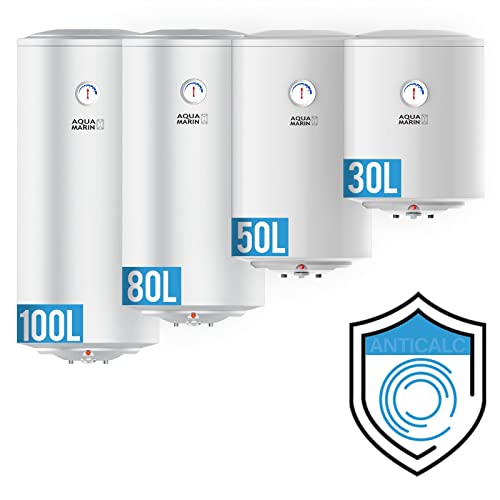 Aquamarin® Chauffe-Eau Électrique - Modèle ANTI-CALCAIRE, Réservoir avec Capacité de