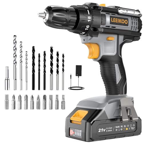 Perceuse Visseuse Sans Fil, LEEIKOO Visseuse Devisseuse Sans Fil 21V,