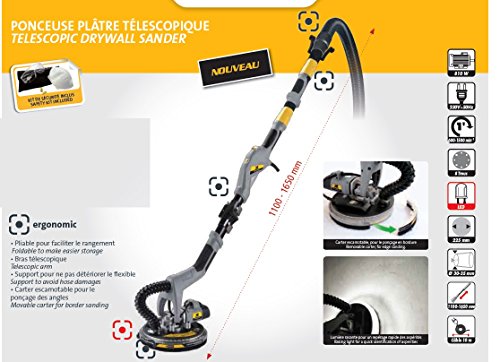 Peugeot 150720 Energysand-225 Ponceuse plâtre téléscopique