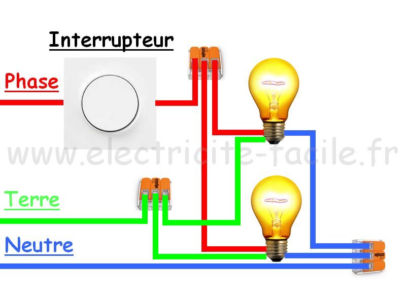 Comment brancher plusieurs lampes sur un interrupteur