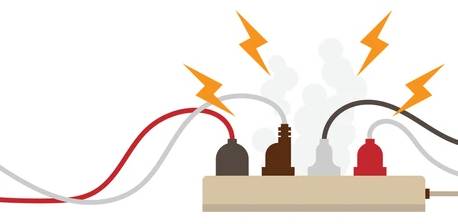 danger multiprise électrique